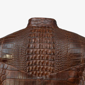 Veste d'hiver vintage en cuir de haute qualité pour homme, personnalisable, imperméable, coupe-vent, style urbain, avec fermeture éclair, service OEM frontal - Product Image 4