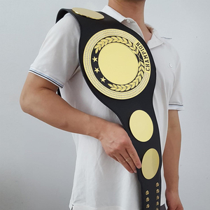 Cinturones de Campeonato de Cuero PU Resistentes y Transpirables Hechos a Medida al por Mayor para Competencia de Artes Marciales, Edades 14+, Personalizables - Product Image 2