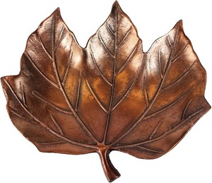ชามใบเมเปิ้ลทองสัมฤทธิ์ตกแต่งสไตล์โมเดิร์นหรูหราสำหรับวางกลางโต๊ะในงานปาร์ตี้ ถาดใบไม้โลหะรักษ์โลกสำหรับใส่กุญแจและเครื่องประดับ - Product Image 1