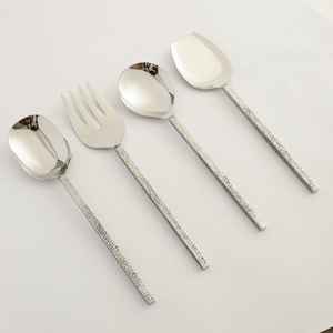 Cuchara de Servir de Acero Inoxidable, Espátula de Cocina, Cuchara Grande para Sopa, Mango Largo con Acabado Espejo, Apta para Lavavajillas, Diseño Moderno - Product Image 1