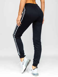 Women's <b>Black</b> <b>Skinny</b> Full-Length Fleece <b>Cargo</b> <b>Pants</b> with Elastic High Waist Zipper Fly Workwear Winter - Product Image 3