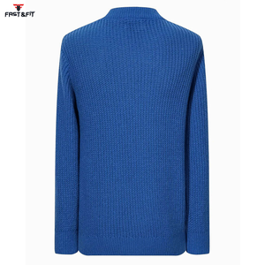 Pull à col rond personnalisable imprimé sur le devant, tricoté, anti-rides, séchage rapide, pour homme – Collection Hiver – Meilleures ventes - Product Image 2