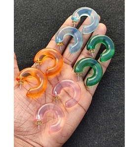 Boucles d'oreilles pendantes bohèmes en résine pour femmes, vente en gros - Product Image 6