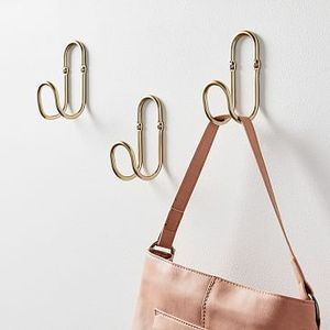 Metal Wall <b>Hook</b> Strong Wall Mounted Hanger <b>For</b> Bathroom Kitchen Bedroom And Laundry Room - Product Image 1