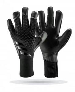 Goalkeeper Gloves Black With Neon Green Accents Full Finger Non Slip Breathable Adjustable Wrist <b>Strap</b> Unisex - Product Image 1