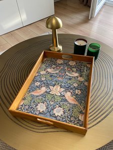 ถาดเสิร์ฟรูปวงรีไม้หรูหราเป็นมิตรกับสิ่งแวดล้อม ขัดเงา พร้อมลวดลายจีนโบราณ สำหรับงานปาร์ตี้และตกแต่งบ้าน - Product Image 3