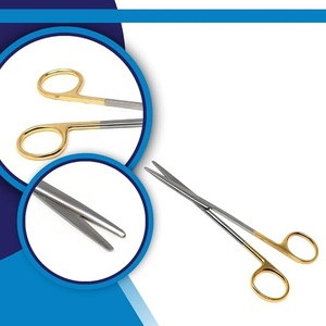 Tijeras Médicas Rectas/Curvas Metzenbaum, Instrumento Manual para Cortar Tejidos, Acero Inoxidable para Instrumentos Quirúrgicos - Product Image 4