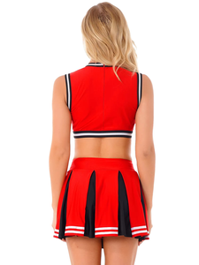 Ensemble d'uniformes de cheerleading pour jeunes, vêtements d'entraînement par sublimation, tenues de danse pour femmes, style tendance, vente en gros - Product Image 6