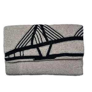 Bolso de cuentas indio hecho a mano, colorido, de lujo, artesanal étnico, con asa de baguette de cuentas de cristal, duradero, moderno, informal, para manualidades con cuentas - Product Image 5