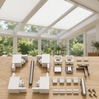Accessoires pour stores alvéolaires, composants pour stores de puits de lumière, ensemble de stores de fenêtre de plafond électriques, supports de fixation pour rideaux, vente en gros
