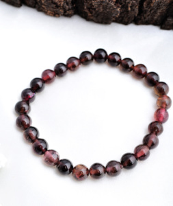 Pulsera de turmalina natural multicolor con bolas lisas para la elaboración de joyería fina. - Product Image 3