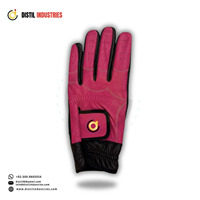 Guantes de Golf Ligeros de Cuero Genuino con Correa de Muñeca Ajustable para Uso Profesional y Práctica Diaria al Aire Libre