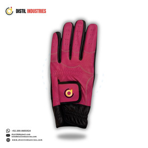 Guantes de Golf Ligeros de Cuero Genuino con Correa de Muñeca Ajustable para Uso Profesional y Práctica Diaria al Aire Libre - Product Image 1