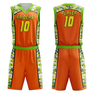 Ensemble de maillot et short de basketball pour hommes, qualité supérieure, séchage rapide, personnalisable par sublimation, tenue de sport athlétique pour l'entraînement - Product Image 4
