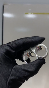 Lab Grown Diamond Shark <b>Ring</b> White Gold Statement <b>Ring</b> Iced Out Hip Hop Luxury Jewelry For <b>Men</b> Unisex Gift Style - Product Image 5
