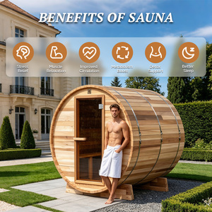 Servizio ad Alto Profitto per Pensioni Coreane: Sauna a Botte in Cedro Rosso con WiFi Intelligente |   Aumenta il ROI di Airbnb |   Certificato ETL per Progetti Industriali - Product Image 2