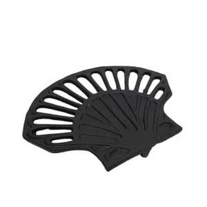 Round Cast Iron Hen Rooster <b>Trivet</b> Abstract Hollow Pattern Black Hot Pad Heat Resistant Kitchen Counter Pot Coaster Stand - Product Image 2