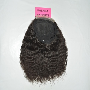 Peluca con Frente de Encaje, Cabello Indio Remy 100% Humano, Color Negro Natural, Encaje HD, Línea de Cabello Pre-Desplumada - Product Image 4