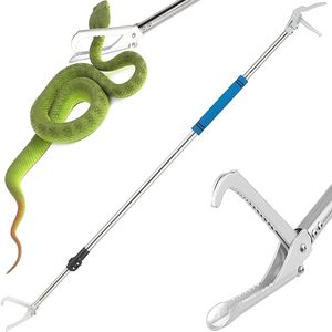 Professional Snake Handling Tongs Collapsible Reptile Catcher Stick Rattlesnake <b>Grabber</b> <b>Tool</b> Safe Strong Metal Grip Equipment - Product Image 6