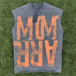 Camiseta sin Mangas Personalizada de Alta Calidad, con Logotipo Personalizado, Informal, Transpirable, de Algodón/Fibra de Bambú, para Hombre, Talla Grande - Product Image 1