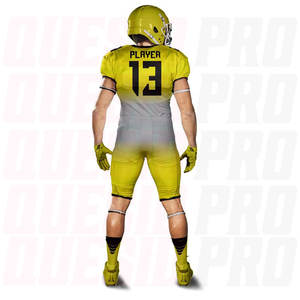 Uniformes de Fútbol Americano Personalizados al por Mayor, 100% Poliéster Transpirable, Manga Corta, Tallas Personalizadas para Jóvenes y Adultos - Product Image 5