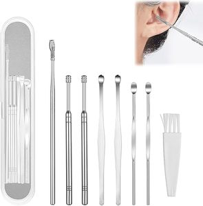 ชุดอุปกรณ์กำจัดขี้หูแบบมืออาชีพ ชุดเครื่องมือทำความสะอาดหูสแตนเลสพร้อมกล่องเก็บของ โซลูชั่นดูแลหูที่ปลอดภัยและนำกลับมาใช้ใหม่ได้ - Product Image 1