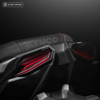 Nouveaux feux arrière LED rouges à clignotants séquentiels intégrés 2026, 2 lentilles, pour Kymco KRV Moto 180 AJ LIGHT DESIGN, Rétrofit/Amélioration