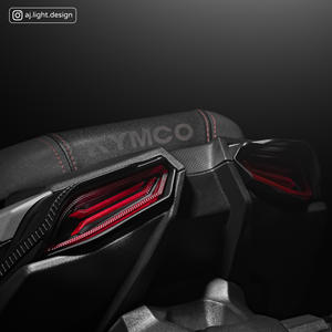 Nouveaux clignotants séquentiels intégrés et feux arrière LED rouges 2026 compatibles avec la Kymco KRV Moto 180 AJLIGHT DESIGN. - Product Image 5