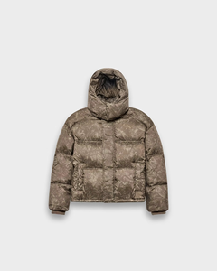 <b>Men</b> Hooded Puffer <b>Jacket</b> Winter Down Filled Zipper Closure Casual Thick Insulated Coat Solid Color Polyester Outerwear - Product Image 4