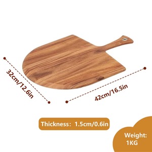 Tabla de cortar extra grande de madera de acacia, estilo natural, tabla de cortar de grano final, bloque de madera para cortar alimentos, hecha de acacia negra - Product Image 3