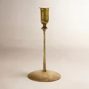 <b>Decorative</b> Antique Style Antique Style Brass Candlestick Holder Straight Shape Durable Heat Resistant Home <b>Decoration</b> - Product Image 3