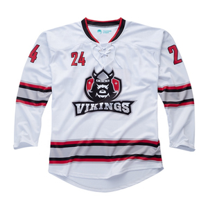 Jersey de Hockey sobre Hielo Sublimado con Diseño Personalizado Unisex, 100% Poliéster con Bordado, Uniforme de Hockey sobre Hielo Personalizado OEM - Product Image 1