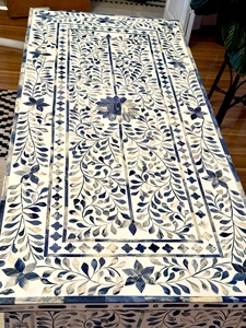 Vintage Bone Inlay Wooden Cabinet Luxury Handmade <b>Storage</b> <b>Chest</b> for Hotel Furniture - Product Image 5