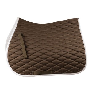 LEATHERCART Premium Quilted Saddle Pad Set Beige Grey Black Breathable <b>Cushion</b> Shock Absorbing Horse Riding Equipment - Product Image 3