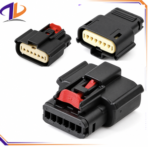 Conector de cableado eléctrico automotriz compatible 33471-0601 de 6 pines macho/hembra con contacto de cobre y carcasa de nailon - Product Image 1