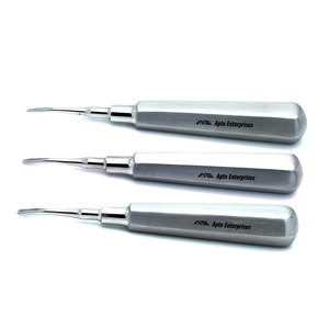 Juego de Elevadores Dentales para Extracción de Raíces, Instrumentos Quirúrgicos con Punta Curva de 2mm, 3mm, 4mm, Acero Inoxidable, para Cirugía Oral y Extracción Dental - Product Image 1