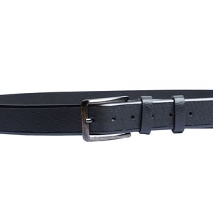 Ceintures décontractées de qualité supérieure pour hommes, en cuir de vachette pleine fleur foncé, boucle en alliage faite à la main, solide, carrée, durable, vintage - Product Image 6