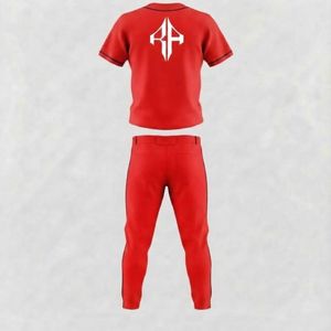 Ensemble de baseball pour homme avec impression par sublimation, matière 100% polyester, col en V de haute qualité par RIVIAN ATLANTIC - Product Image 3