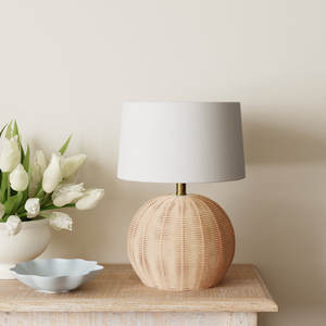 <b>Wicker</b>/Rattan Table <b>Lamp</b> for Home Decor - Product Image 2