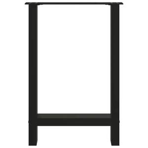 ชุดขาโต๊ะกาแฟขนาดกลางเหล็กเคลือบสีดำ 2 ชิ้น ขาเฟอร์นิเจอร์ - Product Image 5