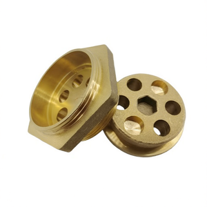 1.5 Inch Brass <b>Flange</b> for Heating Element-CNC Machined Surface 4 <b>Bolt</b> Holes (11mm Diameter) Lucky Brass - Product Image 2