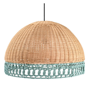 Luminaire suspendu en jute et rotin naturel, charme rustique, lampe de plafond tissée à la main pour les intérieurs de style farmhouse, bohème et vintage - Product Image 6