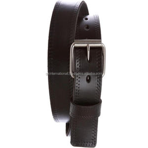 Ceinture décontractée en cuir pour homme élégante à une seule couche Cuir de haute qualité avec boucle à rouleaux en alliage d'acier inoxydable Ceinture unisexe - Product Image 3