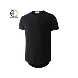 T-shirt en coton tricoté 100 % respirant pour homme et femme, nouveau modèle d'été uni, décontracté, style hip-hop, manches courtes, coupe oversize, avec logo frontal - Product Image 6