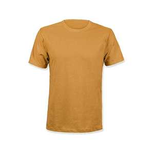 เสื้อยืดลำลองผู้ชาย ผ้าฝ้าย 100% พิมพ์ลายดิจิทัล ลายเรียบ ผ้าซาติน กันหด คอเหลี่ยม สไตล์ไฮสตรีท สำหรับฤดูร้อน - Product Image 5