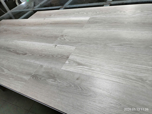 Rustic Square SPC Vinyl Plank Flooring Anti-Slip Eco-Friendly Click Installation Dual Lock Grooved <b>Brushed</b> Waterproof Dining Use - Product Image 4