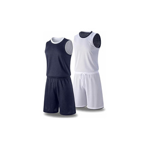 Ensemble de maillot et short de basket-ball réversible pour hommes, en maille respirante et anti-humidité - Product Image 1