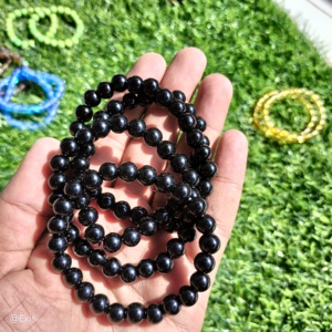 สร้อยข้อมืออัญมณีกึ่งมีค่าขนาด8มม. เป็นของขวัญสำหรับผู้หญิงผู้ชายสร้อยข้อมือยืดยืดหยุ่นคริสตัลพลังคริสตัล - Product Image 5