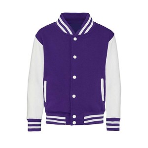 Black And Gray Varsity Jacket With White <b>Buttons</b> Regular Fit Casual Knitted Cotton Polyester Blend Turn Down Collar Autumn Wear - Product Image 2
