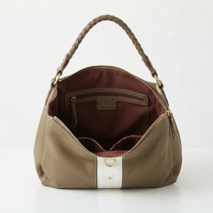 Bolsos de Hombro Estilo Vintage de Cuero para Mujer, Bolsos Hobo de Cuero Genuino con Cierre de Cremallera y Rayas Blancas - Product Image 3